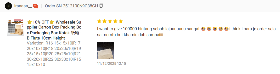 Review screenshot from syirahrosly