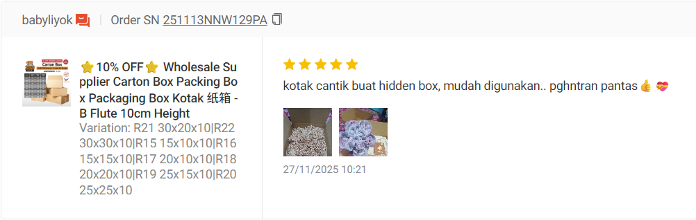Review screenshot from babyliyok